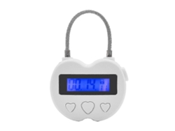 Cerradura de tiempo inteligente con pantalla LCD, cerradura temporal multifuncional, resistente al agua y recargable por USB.