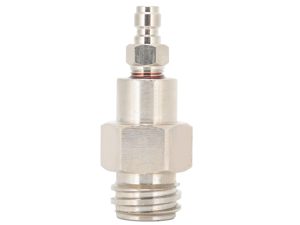 Adaptador de tanque de CO2 de 8 mm con conexión rápida TR21 4 plateado para Soda Club