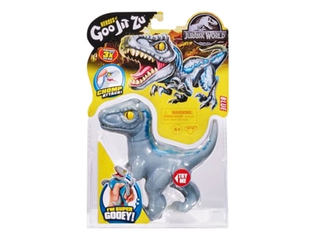 Heroes of Goo Jit Zu Jurassic World Velociraptor Azul