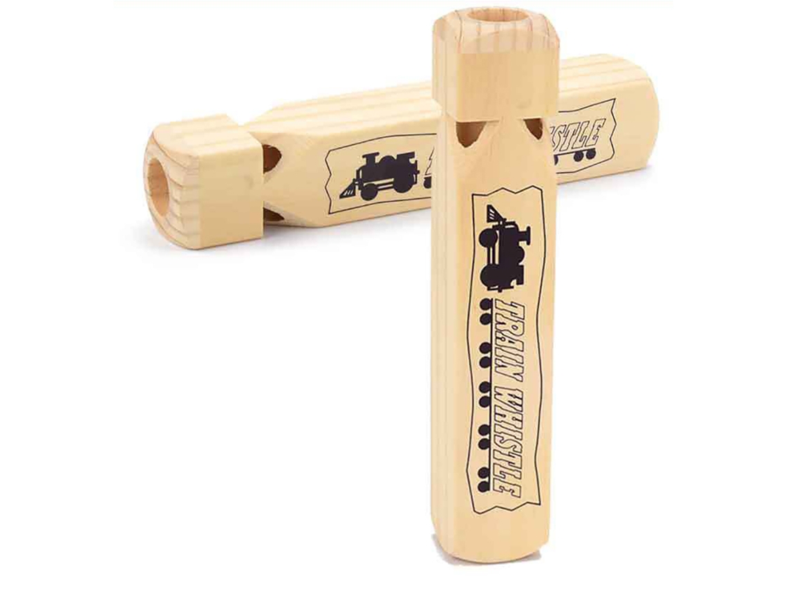 Rebe-2 Peças De Sino De Trem De Madeira 4 Tonos Brinquedo Educativo Musical Para Bebês Presente Para Crianças