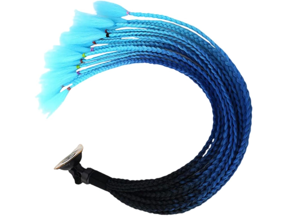 Conjunto de casco de 2 piezas con trenzas decorativas en forma de V para bicicletas.