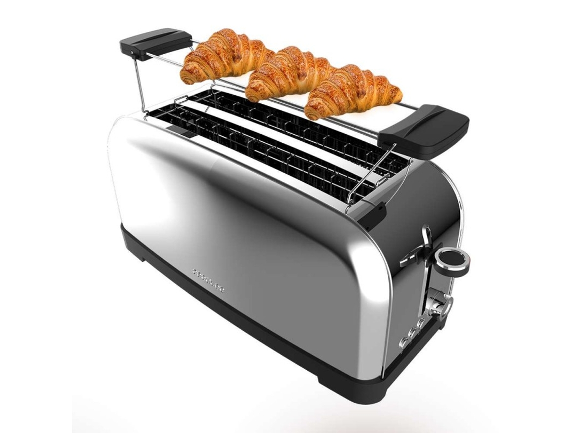 CECOTEC Tostadora Toastin' Time 1500 Acero Inoxidable 1500 W