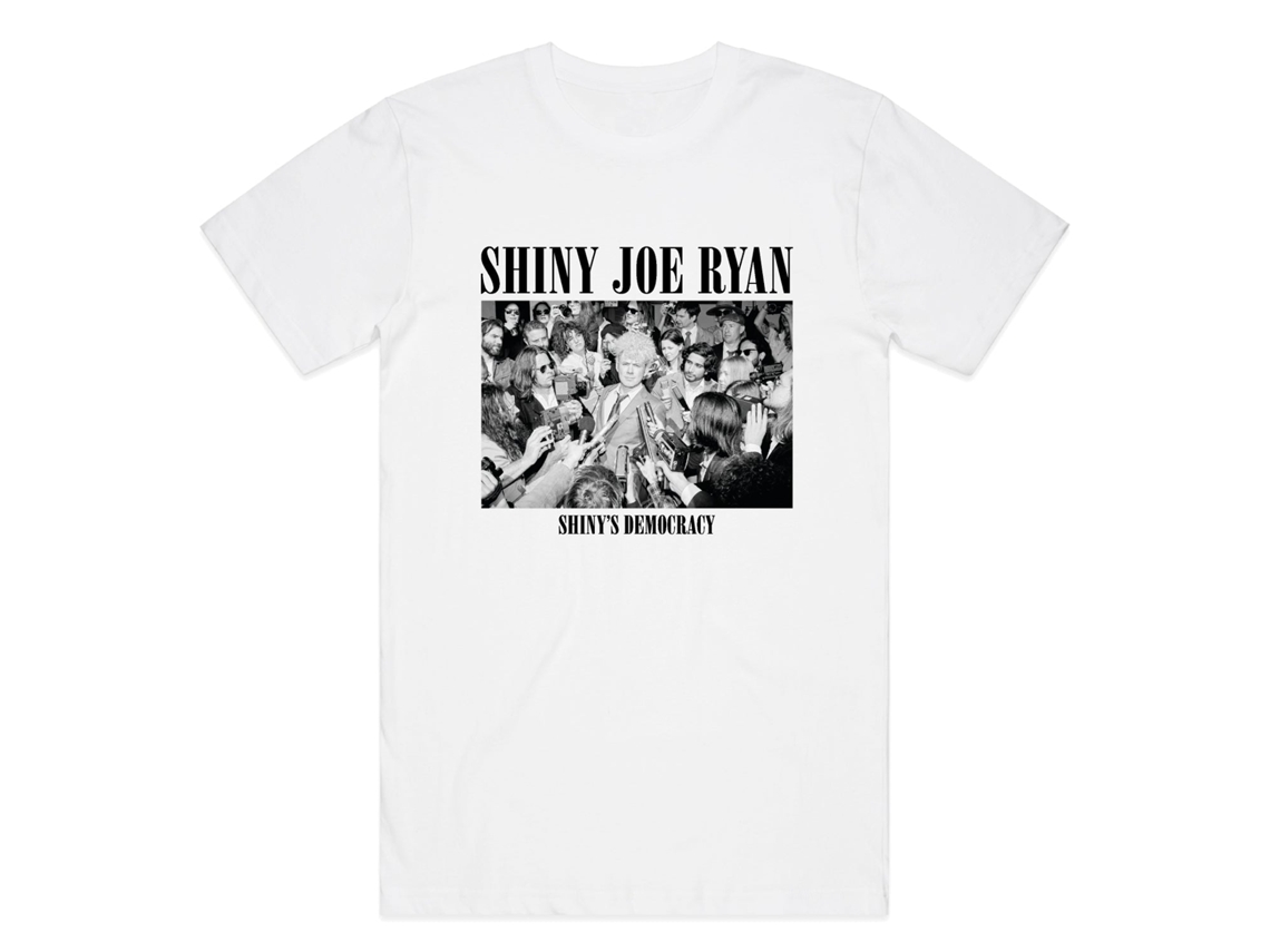 Shiny Joe Ryan Shiny's Democracy T-shirt Rockinstone Unisex Adults Best Sellers Size:xl