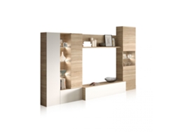 Salón Vinter Leds Blanco - Roble 260 x 185 x 42 cm