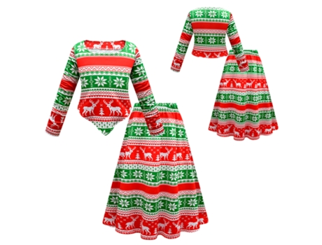 Disfraces de navidad cosplay vestido infantil 140