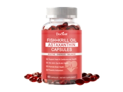 Cápsulas de Omega-3 con aceite de pescado y suplemento nutricional oral de krill.