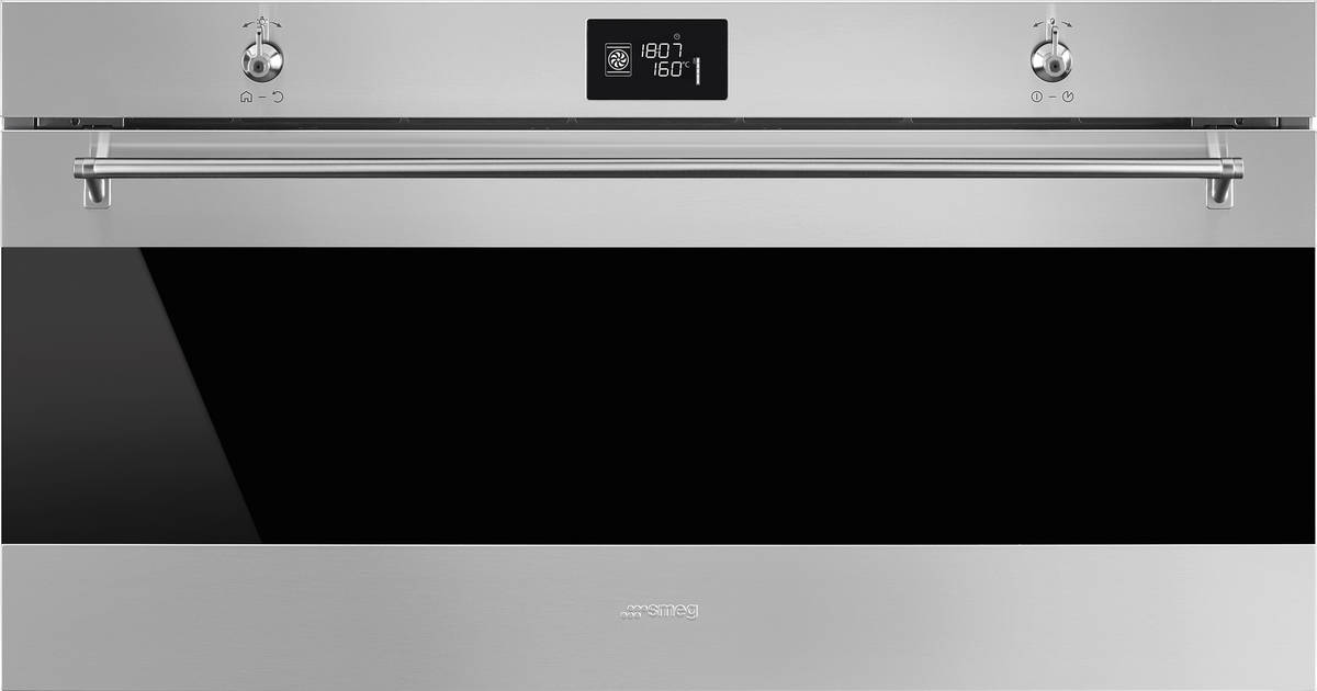 Horno Smeg Srf9390x lcd 20 programas 90cm sfr9390x termoventilado acero independiente sf9390x clase 48x90 inoxidable 85l 85 89.6