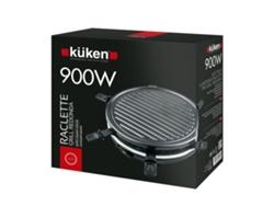 Raclette Grill Redonda 900 Wattios - 6 Palas para Fundir Queso KUKEN