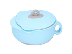 Bol Térmico Infantil De Acero Inoxidable 316 Con Asa Antideslizante, 330 Ml, Azul.