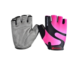 Luvas de ciclismo unissex MDUG de meio dedo, antiderrapantes, com proteção solar (rosa g)
