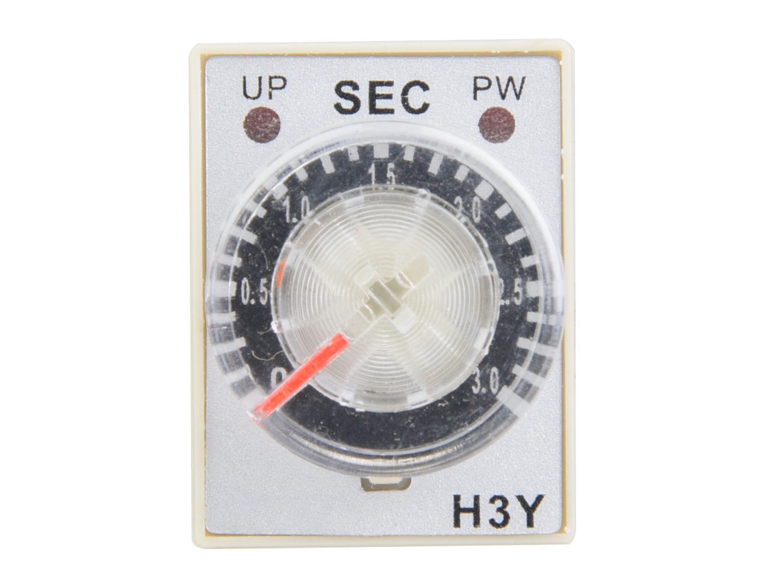 Relé Temporizador H3y-2 De 24 V Cc, Temporizador Ajustable De 3 Segundos, Control Industrial, 8 Pines De Precisión