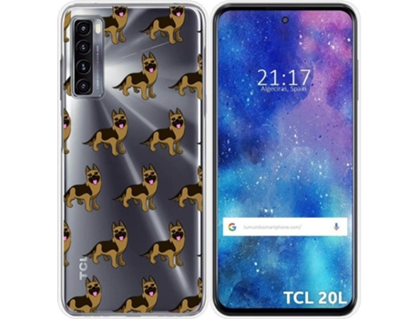 Carcasa TCL 20L TUMUNDOSMARTPHONE Dibujos Transparente Perros 09 Multicolor