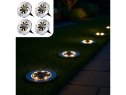 Solar Ground Spots Tuinverlichting Op Zone Energie Tuinverlichting Op Zone Energie Buitenlamp Tuin Tuinlamp 4 Stuks ZYBLSSBB