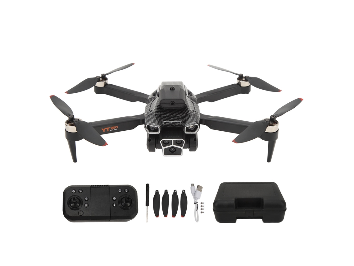 Dron Yt150 Con Motor Sin Escobillas, Tres Cámaras Hd, Posicionamiento Por Flujo Óptico Y Sistema Para Evitar Obstáculos.