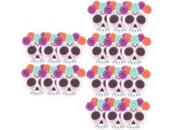 18 Posavasos De Pvc Con Forma De Calavera Y Cabeza De Muerto
