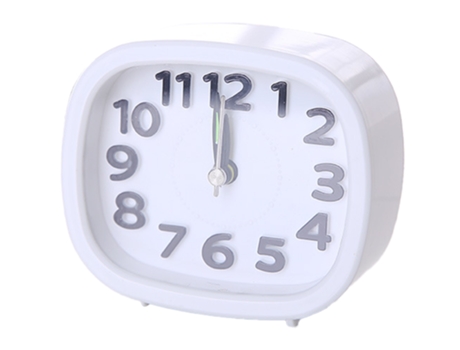 Pequeño reloj de escritorio simple para estudiantes junto a la cama, cocina de oficina de viaje con pilas