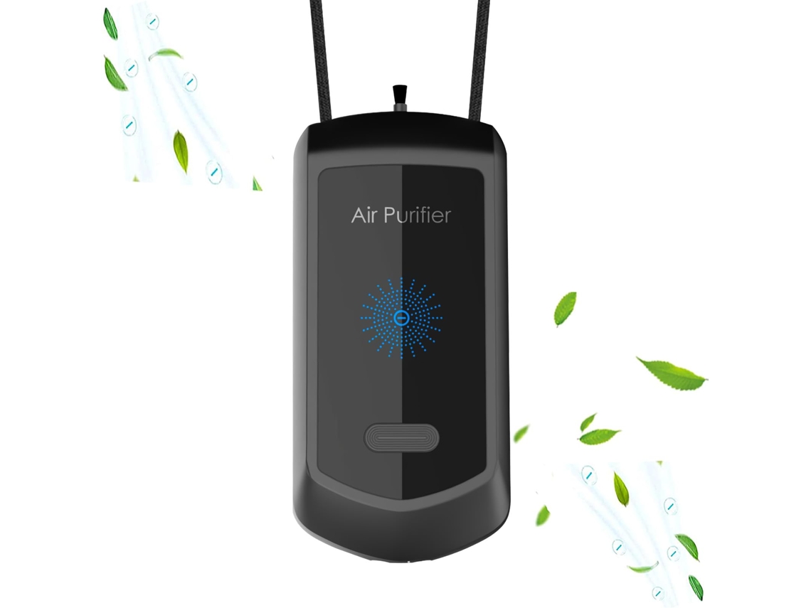 Collar Purificador De Aire Personal Portátil De Iones Negativos, Mini Ionizador De Aire Portátil Para Purificar El Cuerpo, Humo, Viajes, Olo