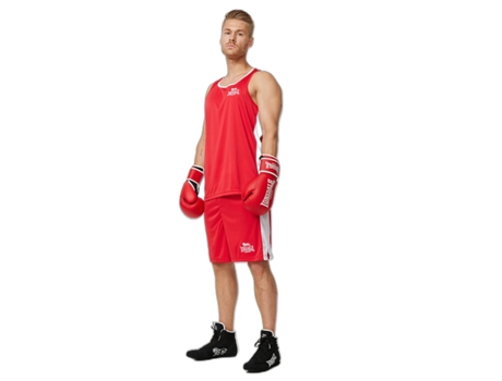 Pantalones Cortos para Boxeo LONSDALE Calzoncillos Aficionados Trunk Rojo (L)