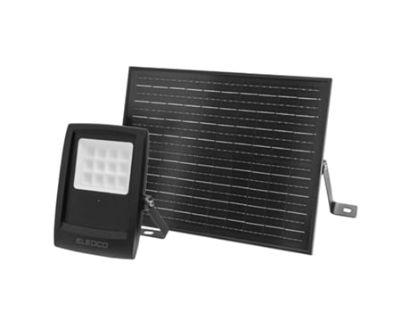 Foco Solar LED 80W ELEDCO, Luz Neutra 4000K, Mando a Distancia, Autonomía  8-15 Horas