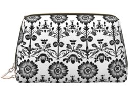 Bolsa De Viaje Cuero Organizador Para Mujer Diseño Estampado Vacaciones