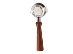 Soporte Para Filtro De Café De Acero Inoxidable De 58 Mm Con Mango De Madera Para Máquinas Comerciales.