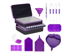 Digitallab - Caja De Almacenamiento De Cuentas Para Joyería, 240 Herramientas De Dibujo 5d, Pintura De Diamantes (240 Ranuras Con Herramientas)