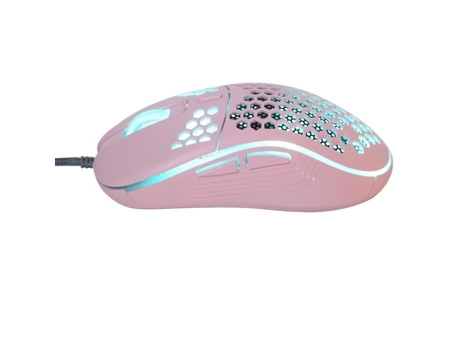 HURRISE Ratón con cable Ratón de ordenador con cable Ratón de juego recargable Ratón portátil delgado con teclado de ordenador