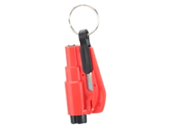 Martillo Rompeventanas De Coche Mini Multifuncional Para Escape De Emergencia, Color Rojo.