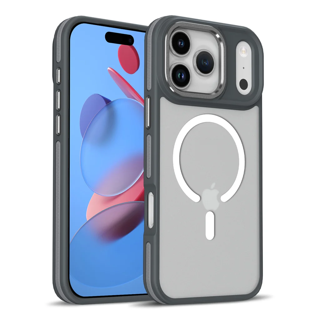 (iphone 11, Gris) Funda Magnética Para Iphone, Compatible Con Carga Inalámbrica Magsafe.