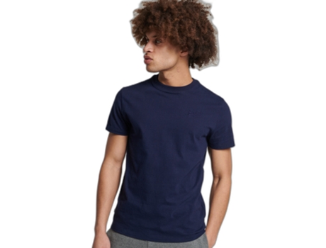 Camiseta para Hombre SUPERDRY (S - Algodón - Azul)