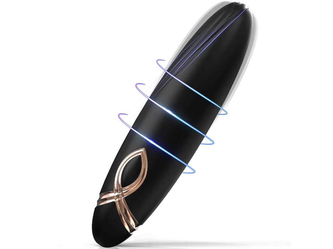 Vibrador De Bala Pequea Con 9 Modos Para Mujer (negro) Yizhood