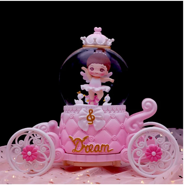 (estilo 8) Caja De Música Con Bola De Cristal De Bailarina, Regalo De San Valentín