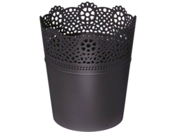 Maceta PROSPERPLAST Lace (Gris - 16 x 18.5 cm)