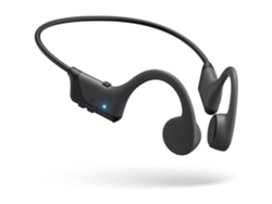 Auriculares De Conducción Ósea (negros), Batería De 8 Horas De Duración, Resistentes Al Agua.