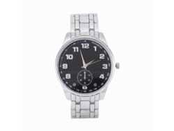 Reloj Analógico De Cuarzo Para Hombre Con Correa De Aleación De Metal Negro, Informal Y Elegante.