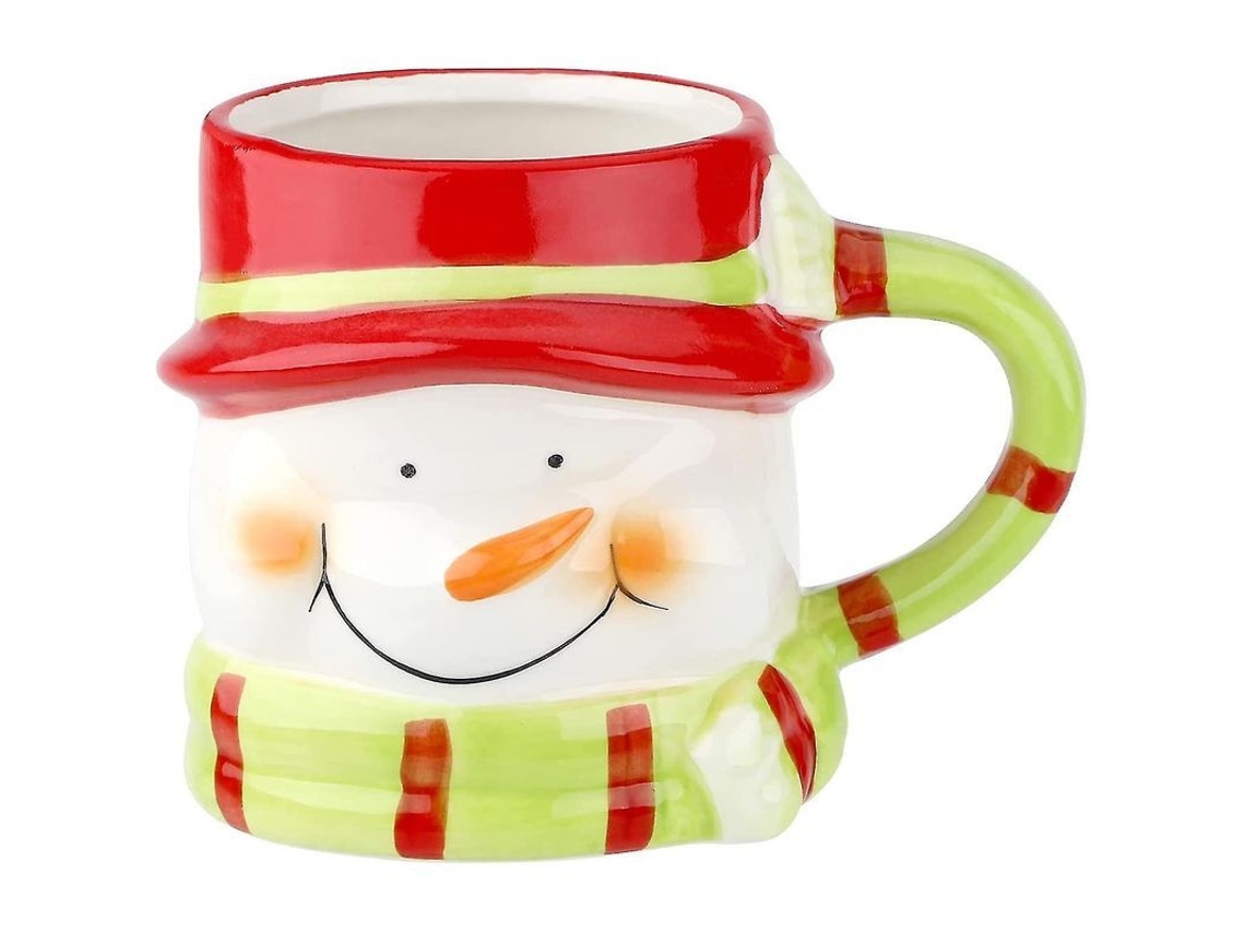 2026-taza De Navidad 2025 Con Diseño De Muñeco De Nieve En Cerámica Caliente Resistente 400ml