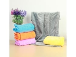 2026-18734-manta De Felpa Coral Suave Y Cálida Para Sofa Cama Tallas 50x70cm Y 70x100cm 70x100cm Naranja