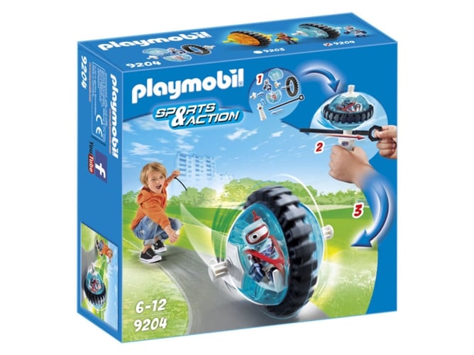 PLAYMOBIL Sports & Action: Rodillo de velocidad azul (Edad Mínima: 6)