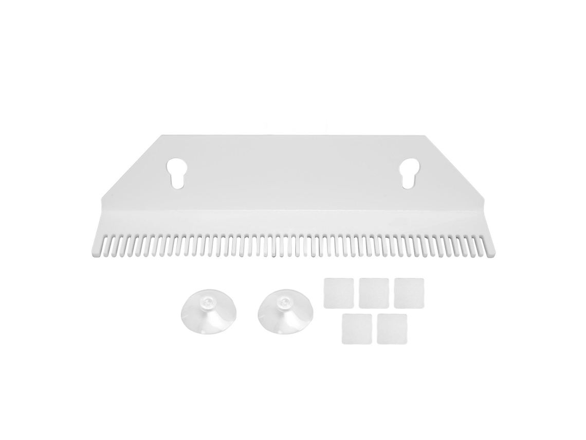 Soporte Acrílico Con Ventosa Para Extensiones De Cabello, Estante Para Peinado, Almacenamiento De Pelucas, Blanco