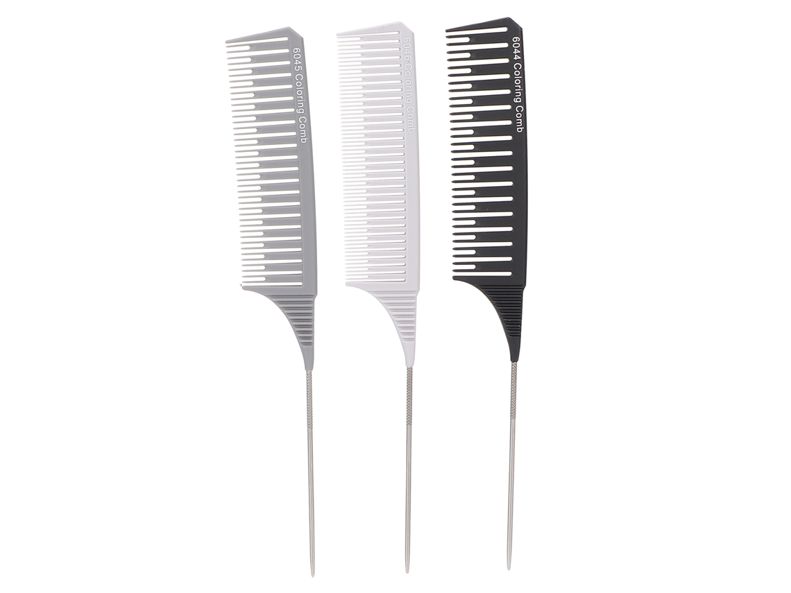 3pcs Peine De Partición Set Herramientas Profesionales Para Peluquerías Barbabershop