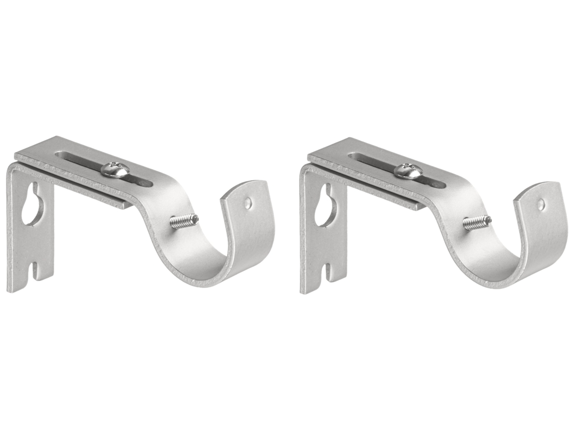 Soportes para barra de cortina, ajustables, montaje en pared RNEMITERY