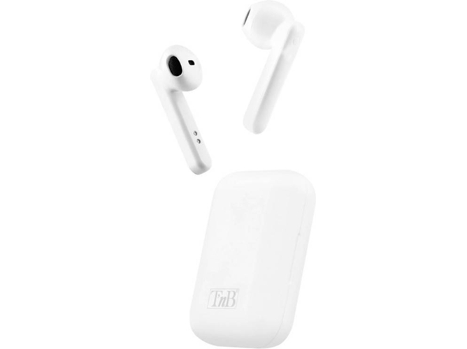 Auriculares Bluetooth True Wireless TNB Ebshinywh (In Ear - Micrófono - Blanco)