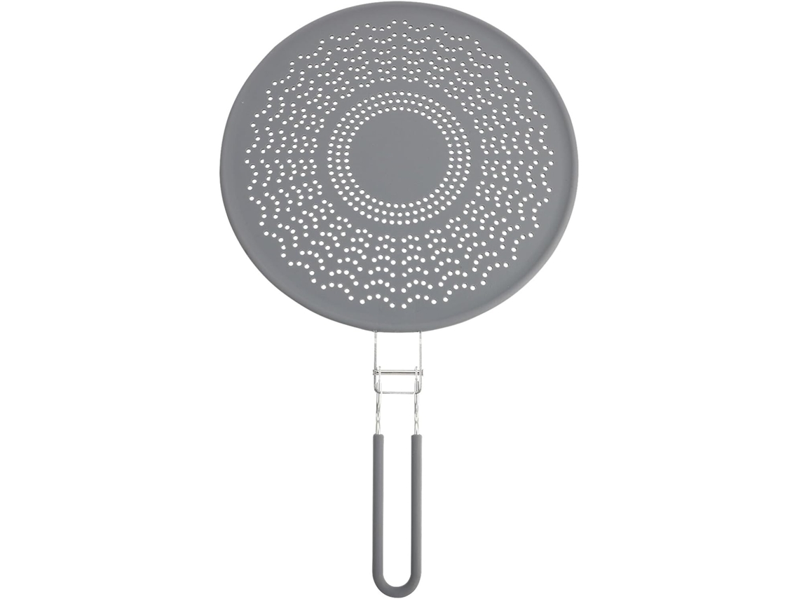 Filtro de aceite de silicona, antisalpicaduras, anillo de acero inoxidable resistente al calor, 29 cm de diámetro Gokoco
