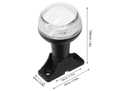 2026-as-luz De Popa Led Para Barco Luz De Encorazamiento Navegación 2nm Visibilidad Ip65 Impermeable 12v Dc 4in