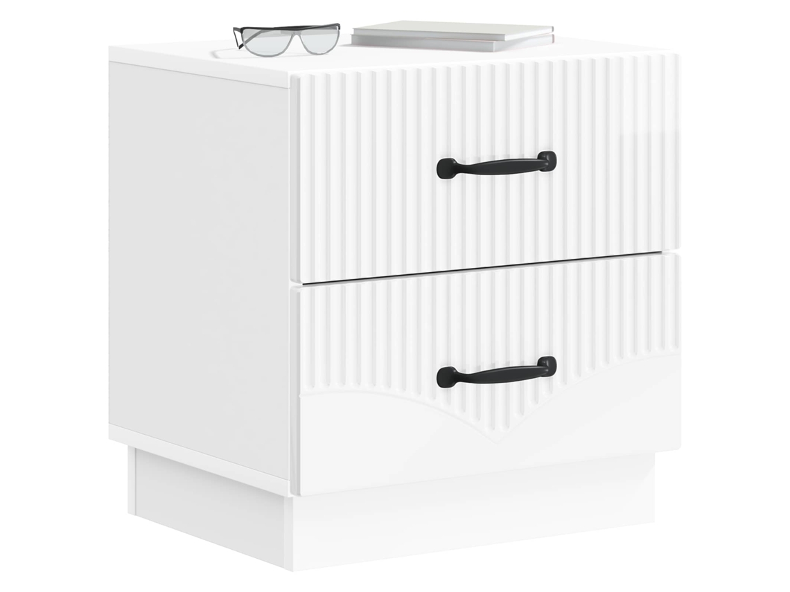 Maison Exclusive - Armario De Noche Con Cajón Brillante 43 X 34,5 X 44,5 Cm