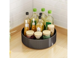 Estante giratorio para especias Rebe, fabricado en acero al carbono, ideal para la cocina y el baño, con 1 nivel.