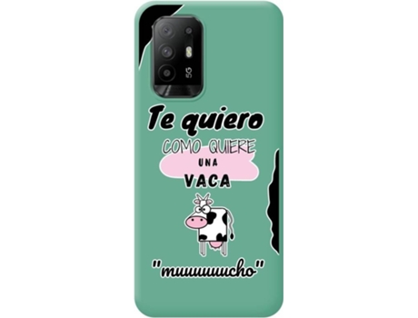 Carcasa para Oppo A94 5G TUMUNDOSMARTPHONE Silicona Líquida Dibujos Verde