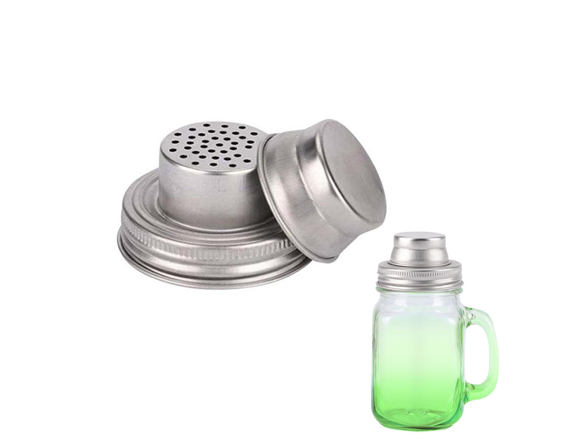Práctica tapa de cóctel, tapa de acero inoxidable 304 para cócteles caseros RNEMITERY