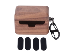 Capa De Madeira De Nogal Para Caixa De Fones Sennheiser Cx-plus Bluetooth, Protetora Polida À Mão
