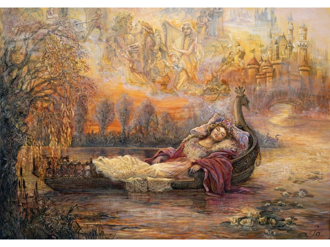 Rompecabezas de fantasía de 1500 piezas "Sueños de Camelot" de Josephine Wall